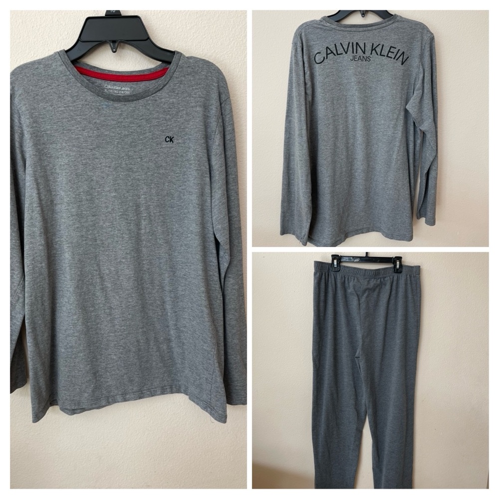 2-pc Calvin Klein long-sleeved top plus a pair of lounge pants